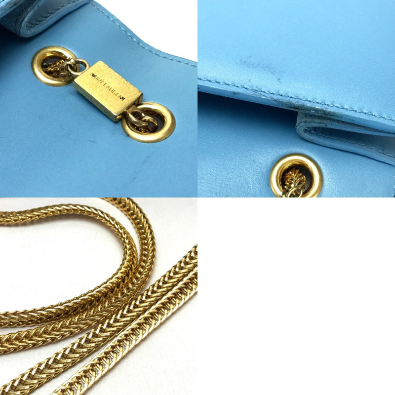 Saint Laurent Paris Shoulder Crossbody Bag Chain Clutch bag Shoulder Bag sky blue