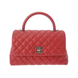 CHANEL Chanel Matelasse 29 Red A92991 Women's Caviar Skin Handbag