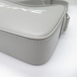 CELINE Medium Messenger Bag Shoulder Bag Gray leather