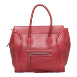 Celine Women's Leather Handbag,Tote Bag Red Color