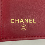 Chanel Tri-fold Wallet Matelasse Lambskin Black Women's