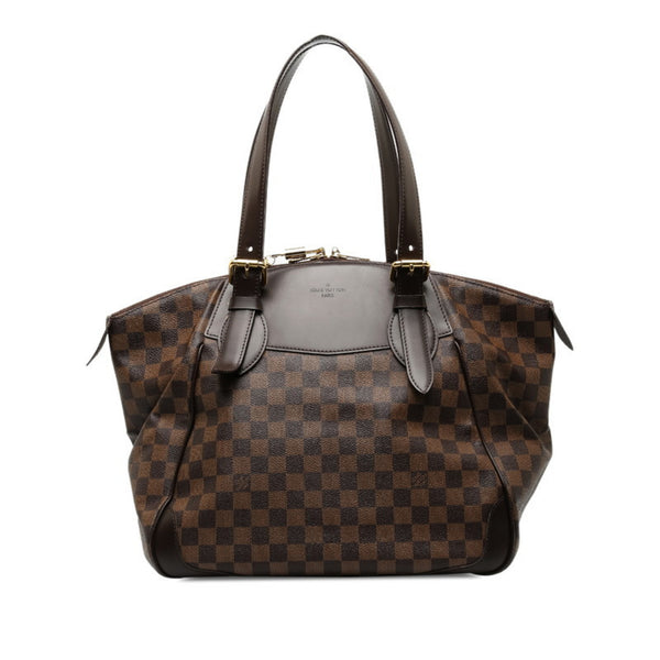 Louis Vuitton Damier Verona GM Handbag Tote Bag N41119 Ebene Brown PVC Leather Women's LOUIS VUITTON