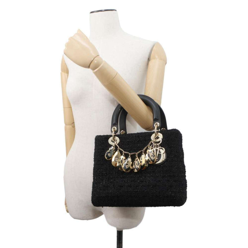 Christian Dior handbag Lady Medium Tweed Charm