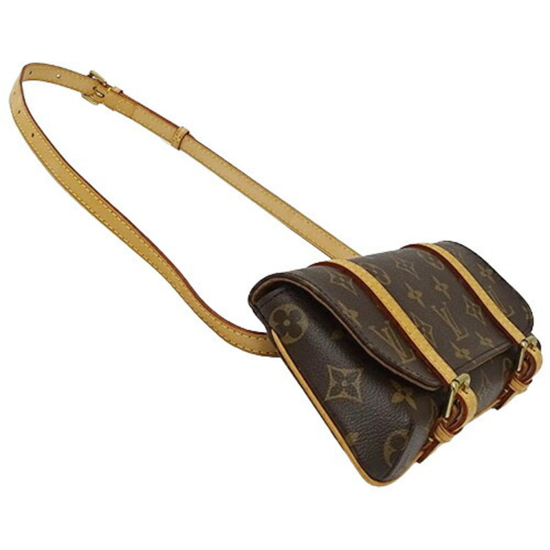 LOUIS VUITTON Bag Monogram Women's Waist Second Clutch Pouch 2way Pochette Marel M51159 Brown