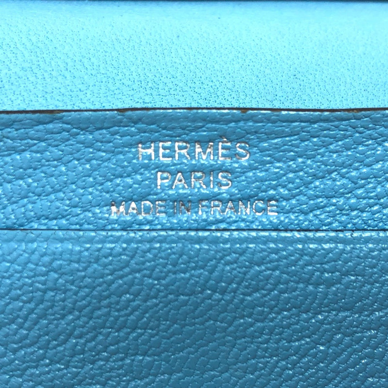 Hermes Card Case blue SilverHardware