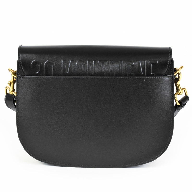 Christian Dior Dior Bobby Shoulder Bag, Calfskin, Black, Medium, Women's