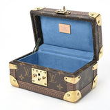 Louis Vuitton LOUIS VUITTON Coffret Tresor 20 M47001 Monogram Blue S-155686