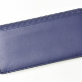 Bottega Veneta Long Wallet Chain Clutch Bag Smartphone Storage BOTTEGA VENETA Intrecciato Blue Atlantico