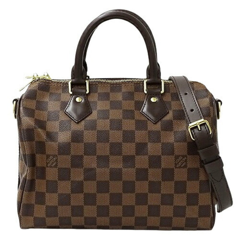 Louis Vuitton Damier Bag Women's Handbag Shoulder 2way Speedy Bandouliere 25 N41368 Brown