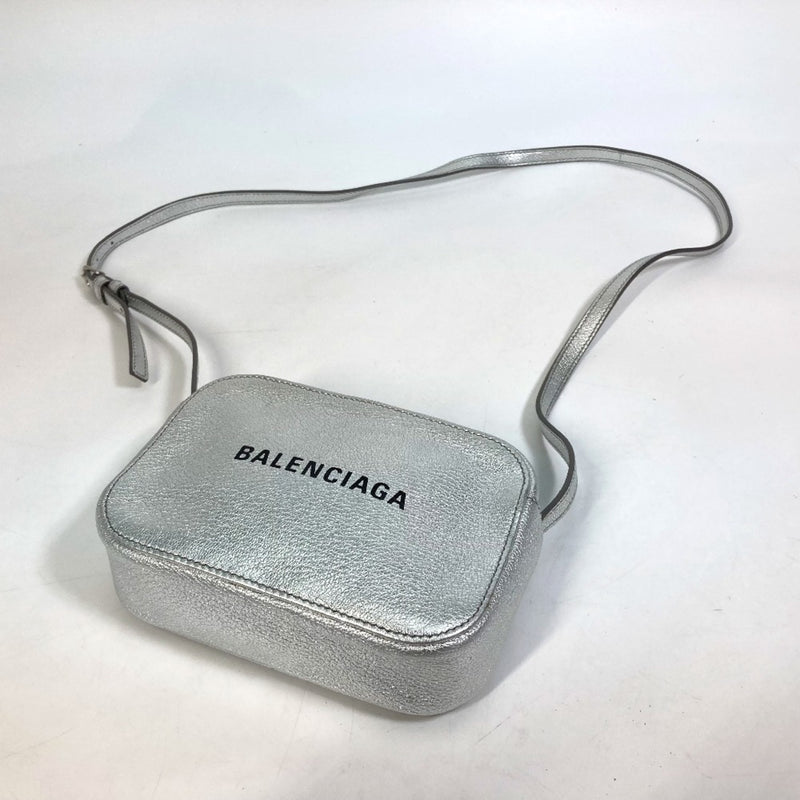 Balenciaga 552372 logo Bag XS size Shoulder Bag Silver