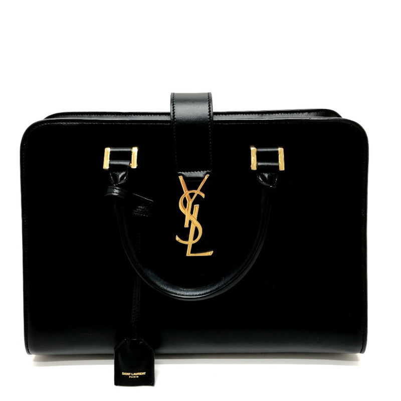 Saint Laurent Paris YSL Tote Bag Shoulder Bag Black GoldHardware