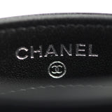 CHANEL 2024 Cruise Card Case AP3730 Lambskin Black Business Holder Matelasse Star Coco Mark