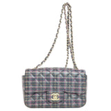 Chanel Chain Shoulder Check Pattern Bag Leather Women's CHANEL