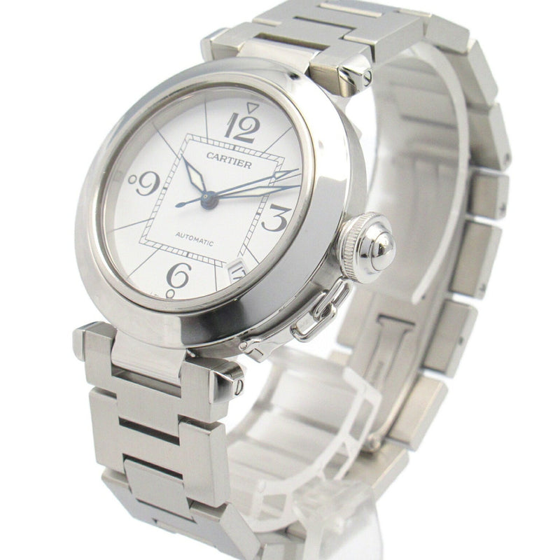 Cartier Pasha C Wristwatch Stainless Steel Men's Women's White W31074M7