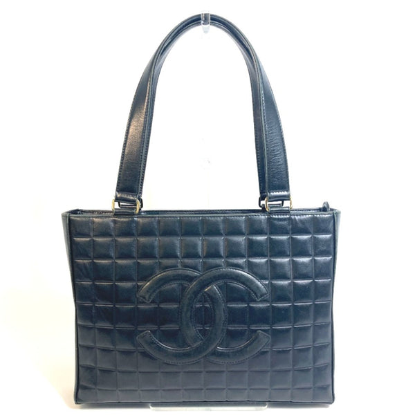 Chanel A17809 CC Mark Bag Semi Shoulder Bag Tote Bag Black