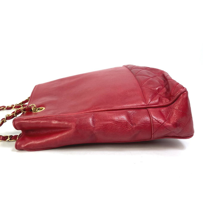 Chanel vintage double chain bag Shoulder Bag Red