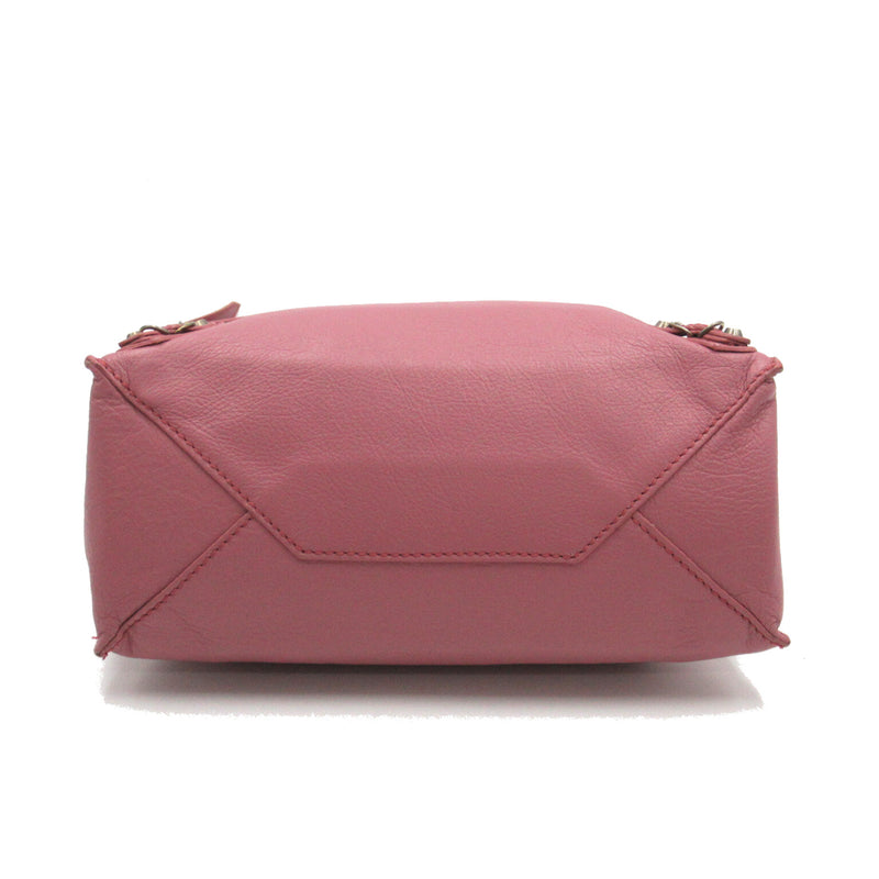 BALENCIAGA Paper bag mini Pink leather 305572