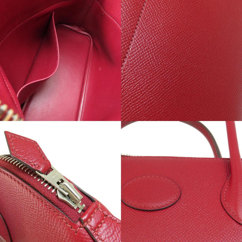 Hermes Bolide 27 Rouge Grenat Handbag Epson Women's