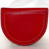 Hermes Bi-fold Wallet Compact Rouge Piment Red In The Loop f-20319 Leather Chevre Mysore HERMES Folding Charm Ladies