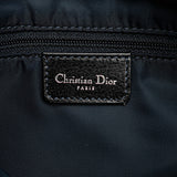 Christian Dior Dior Trotter Saddle Flight Line Shoulder Bag Indigo Blue Orange Canvas Women's