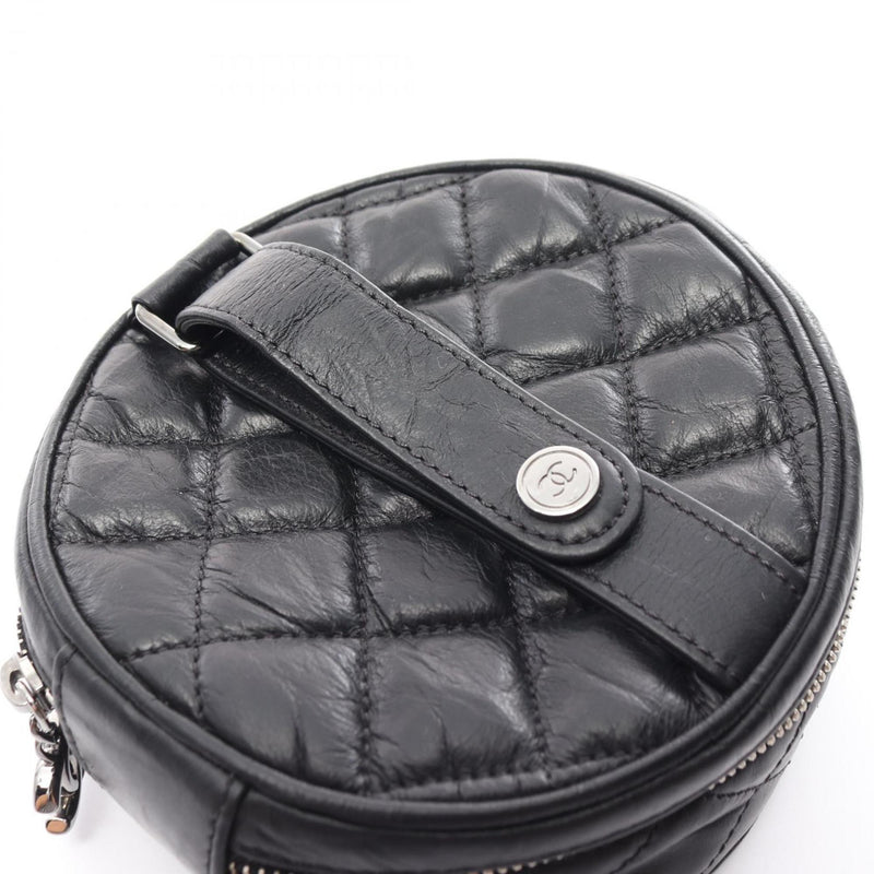 CHANEL Matelasse Handbag Bag Leather Women's Black