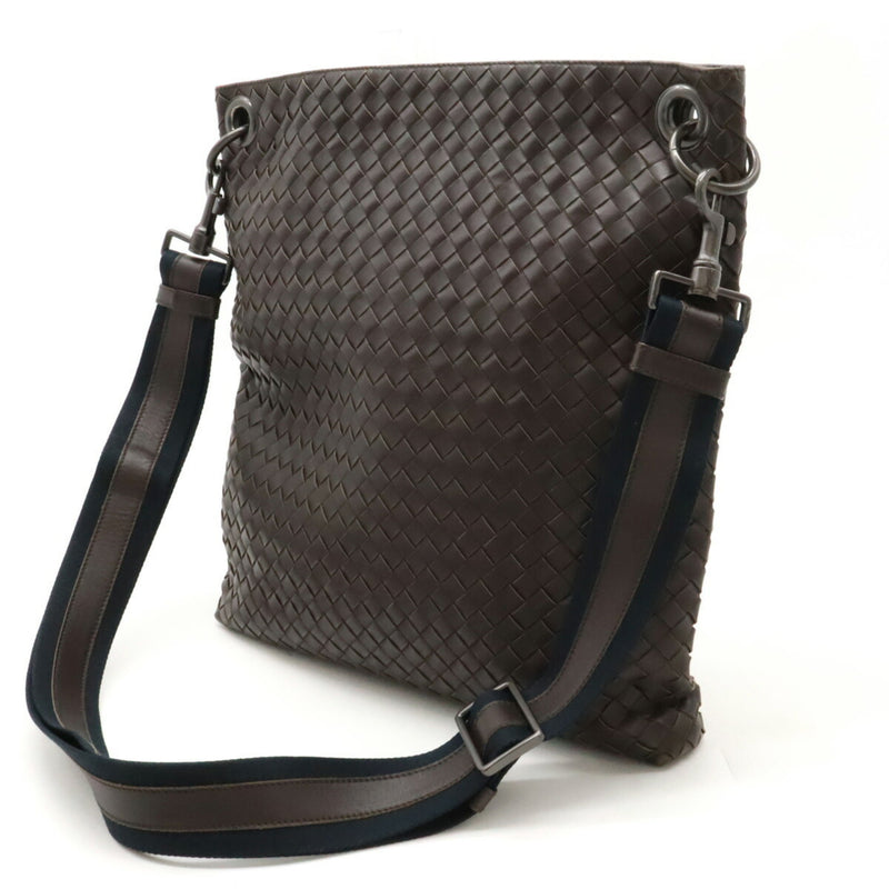 BOTTEGA VENETA Bottega Veneta Intrecciato Shoulder Bag Dark Brown 161623