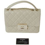 Chanel Beauty Lock Chain Shoulder Bag 24 Light Beige A93224 Women's Leather A93222 CHANEL