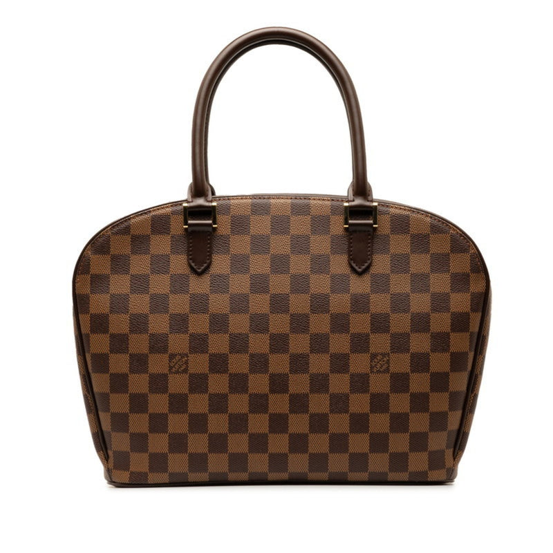 Louis Vuitton Damier Saria Horizontal Handbag N51282 Brown PVC Leather Women's LOUIS VUITTON