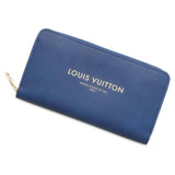 Louis Vuitton Long Wallet Flight Bag Panarm Zipper Leather M58044 Round