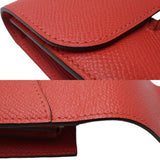 HERMES Hermes Bi-fold Wallet Constance Compact T Stamped Epsom Rouge 180596