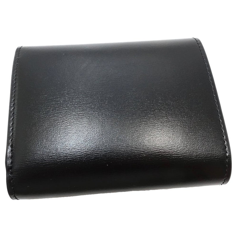 CELINE Bi-fold wallet 10D783DPV.38NO Small flap Triomphe shiny calfskin black 180774