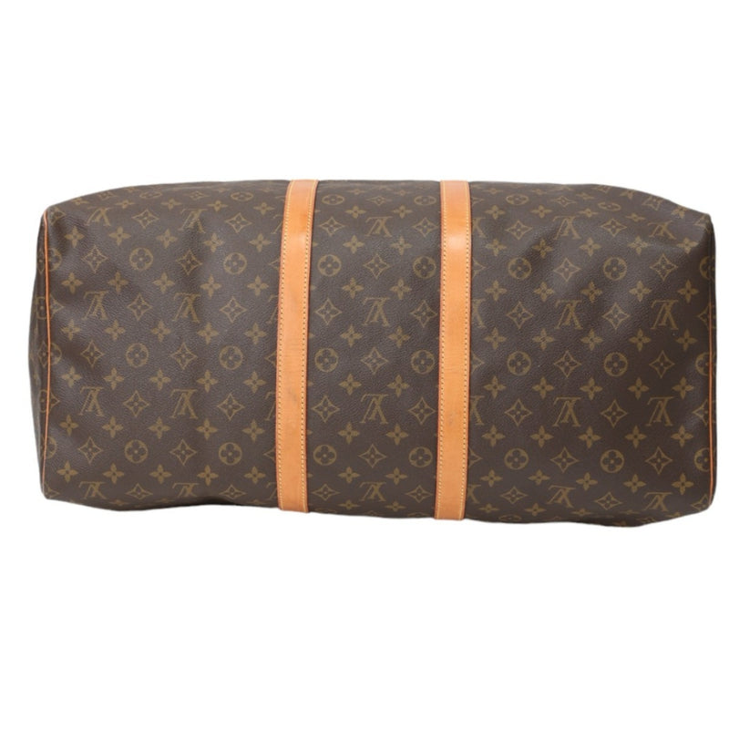 Louis Vuitton Boston Bag Monogram Keepall 55 Canvas M41424 Brown LV