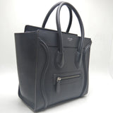 CELINE Luggage Micro Shopper 189793 Handbag Calf Black 252229