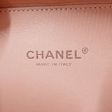 Chanel CHANEL Bag CC Filigree Women's Shoulder Handbag 2way Grained Calfskin Pink White Chain