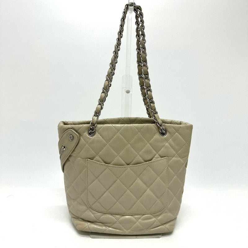 Chanel A34317 Cambon Line Cotton Club chain bag Shoulder Bag White