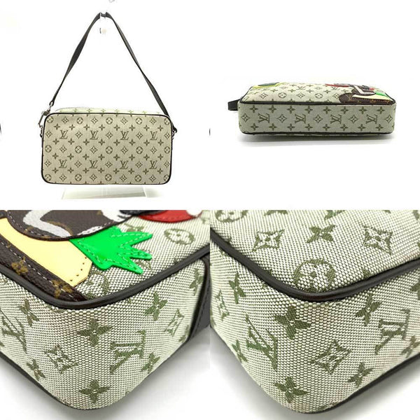 Louis Vuitton Bag Comte de Fais Pochette Fairy Tail Khaki Green Multicolor Handbag One Handle Pouch Mushroom Heart Ladies Monogram M92274 LOUISVUITTON