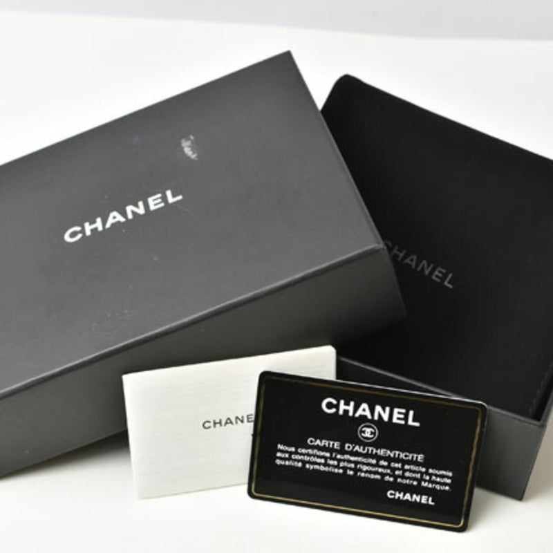 CHANEL Coin Case Card A84105 Matelasse Caviar Skin Blue