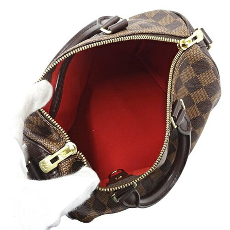 Louis Vuitton Damier Bag Women's Handbag Shoulder 2way Speedy Bandouliere 25 N41368 Brown