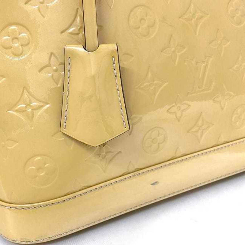 Louis Vuitton Handbag Alma PM Yellow Monogram Vernis Citrine M90101 Patent Leather FL4113 LOUIS VUITTON Enamel