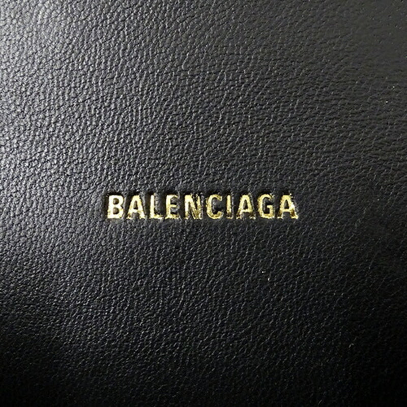 BALENCIAGA Women's Handbag Shoulder Bag 2way Embossed Leather Hourglass XS Black 592833 Micro