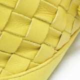 Bottega Veneta Intrecciato Men,Women Leather Backpack Yellow