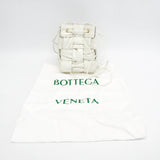 Bottega Veneta Small Cassette Baguette Bag Women's Leather Shoulder Bag White