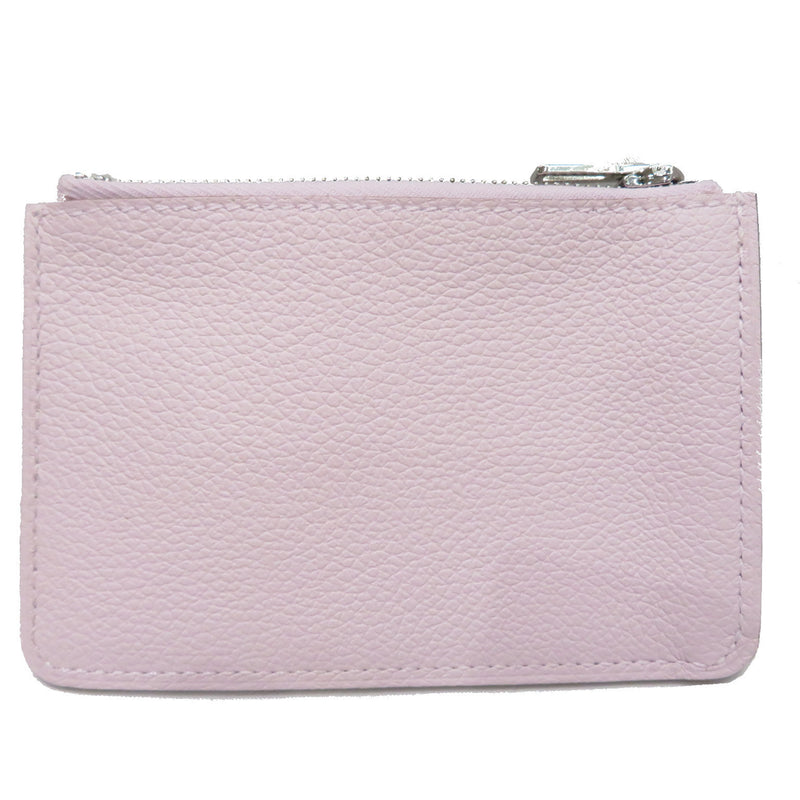 HERMES Constance wallet, coin case, mauve pale/silver hardware, evercolor, B stamp, men's, women's, compact