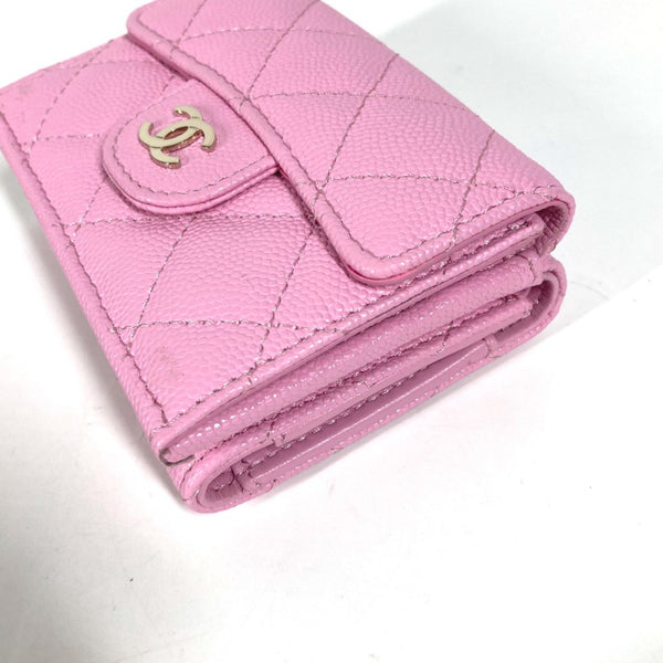 Chanel AP0230 Compact wallet Trifold wallet pink