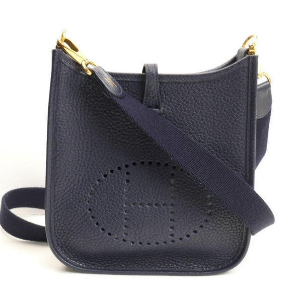 HERMES Evelyn TPM Shoulder Bag Bleu Nuit Ladies