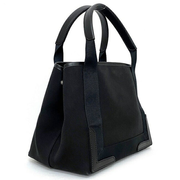 Balenciaga Tote Bag Navy Cabas S Small Black 339933 Canvas Leather BALENCIAGA Handbag Ladies