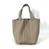 Hermes Bag Tote Bag Hand Bag Trutierle Gray Gray Based SilverHardware