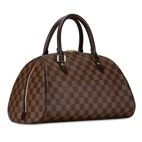 Louis Vuitton Damier Rivera MM Handbag N41434 Brown PVC Leather Women's LOUIS VUITTON