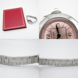 CARTIER Miss Pasha Watch Stainless Steel Ladies Pink W3140008