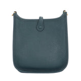 Hermes Evelyn TPM Shoulder Bag Taurillon Clemence Green Women's HERMES